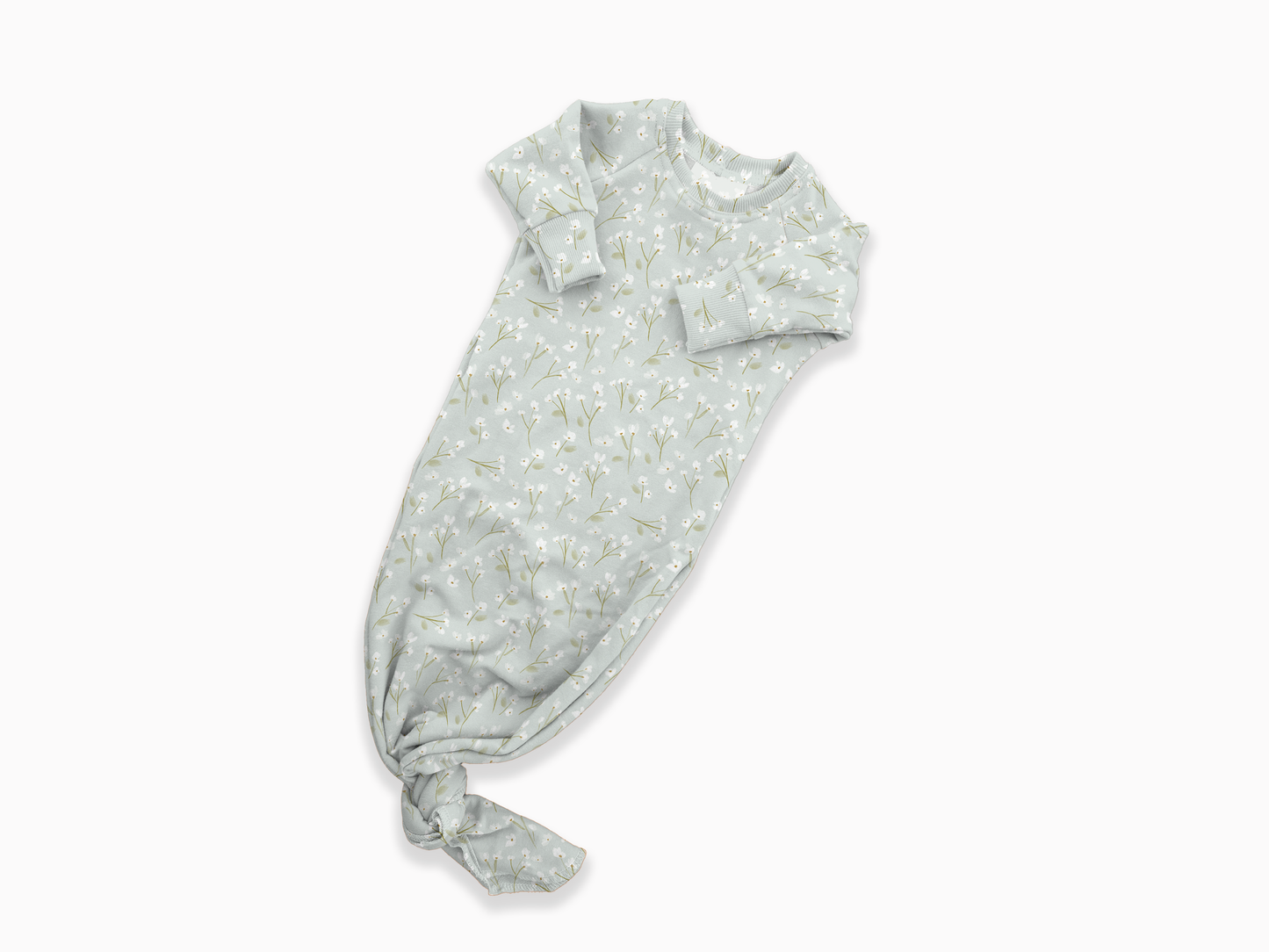Ryla's Floral Knotted Gown + Hat