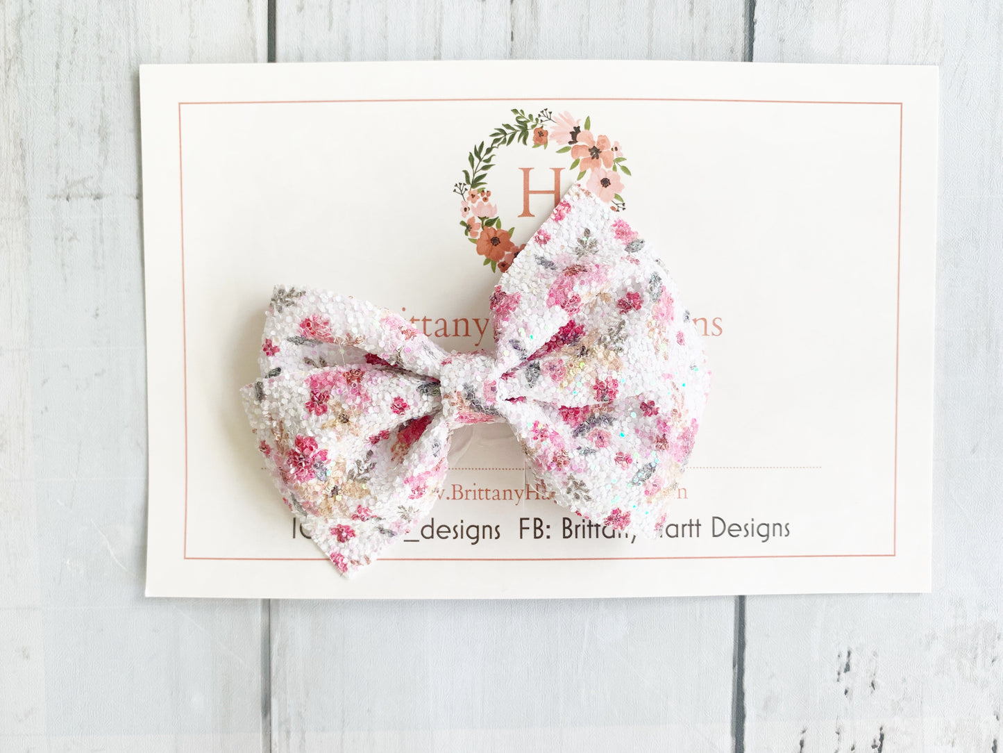 Chunky Floral Glitter (Clip)