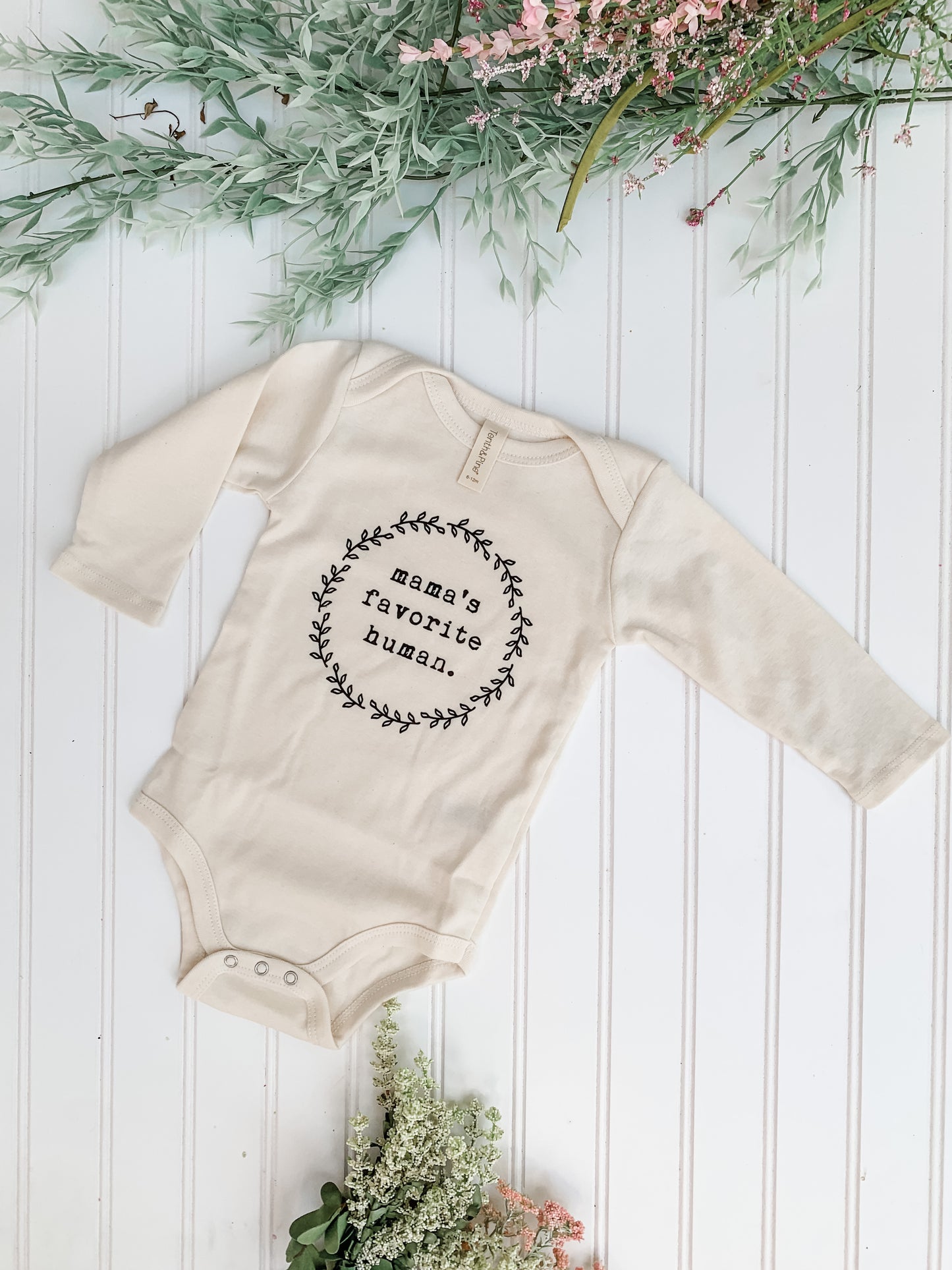 Mama's Favorite Human GOTS Certified 100% Cotton Onesie
