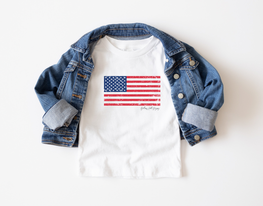 BHD Patriotic Flag Tee (Size 12/18-5T)