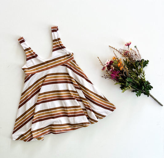 3T, 4T, or 5(XS) Retro Stripes Mira Pinafore