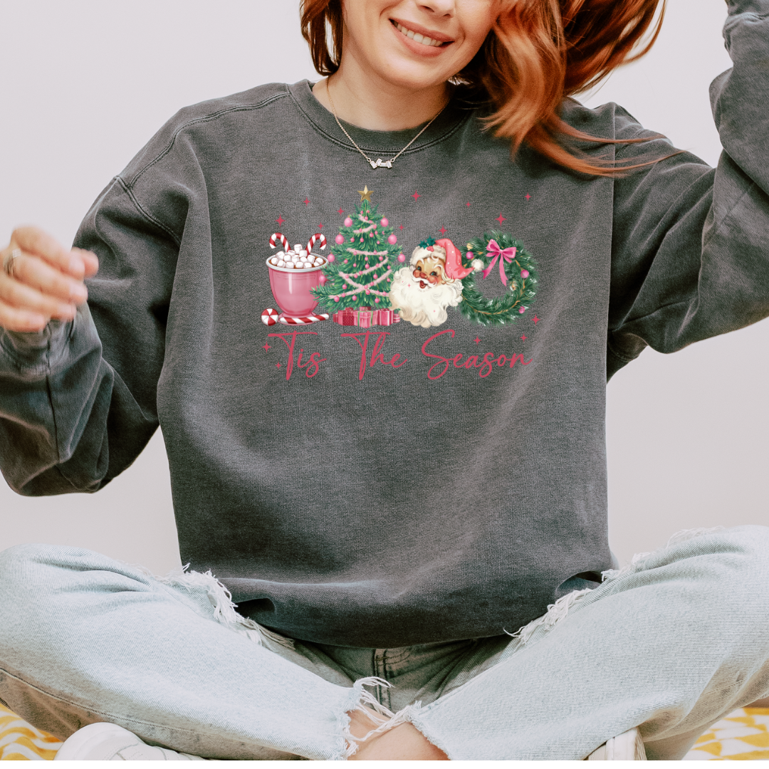 Tis the Season Comfort Colors Crewneck Sweatshirt