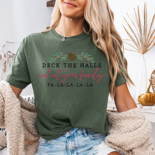 Deck the Halls Comfort Colors Short or Long Sleeve Tees