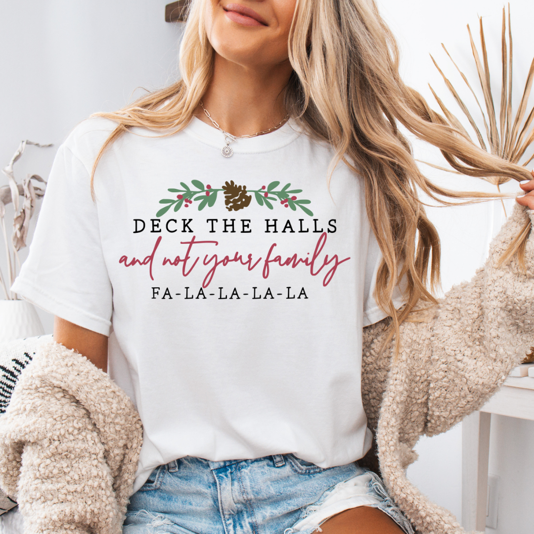 Deck the Halls Comfort Colors Short or Long Sleeve Tees