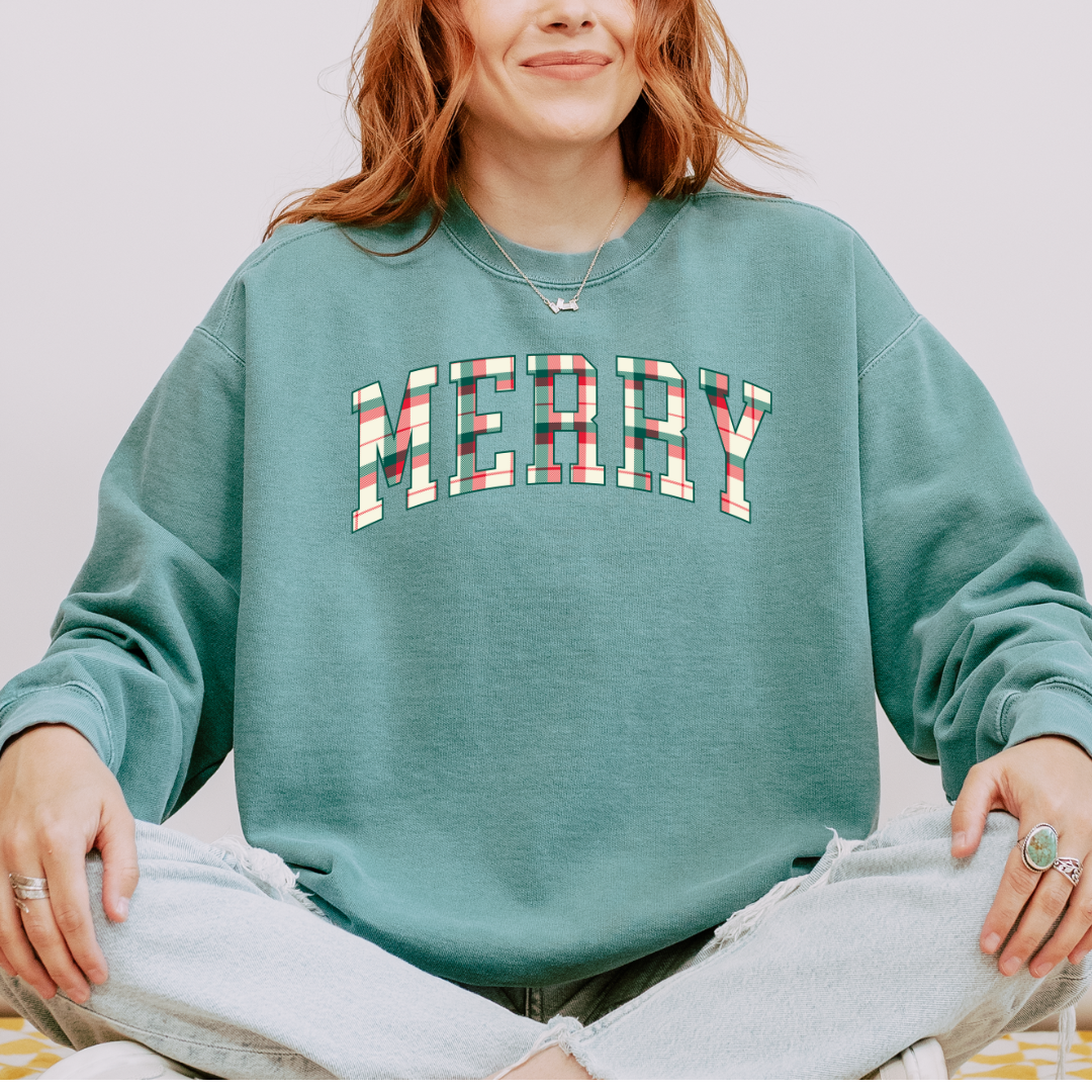 Merry Comfort Colors Crewneck Sweatshirt