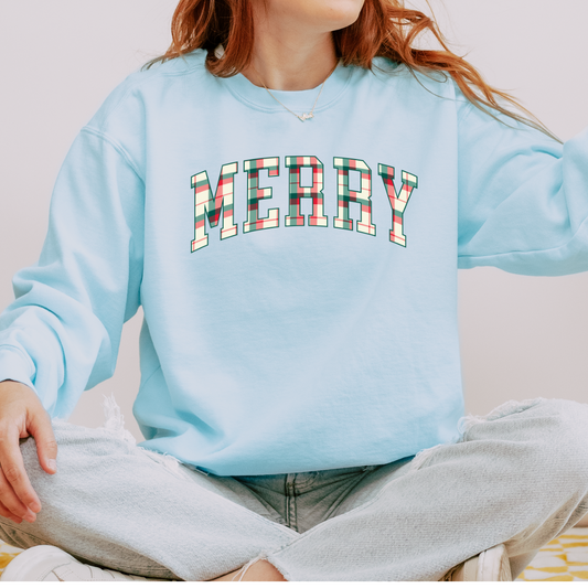 Merry Comfort Colors Crewneck Sweatshirt