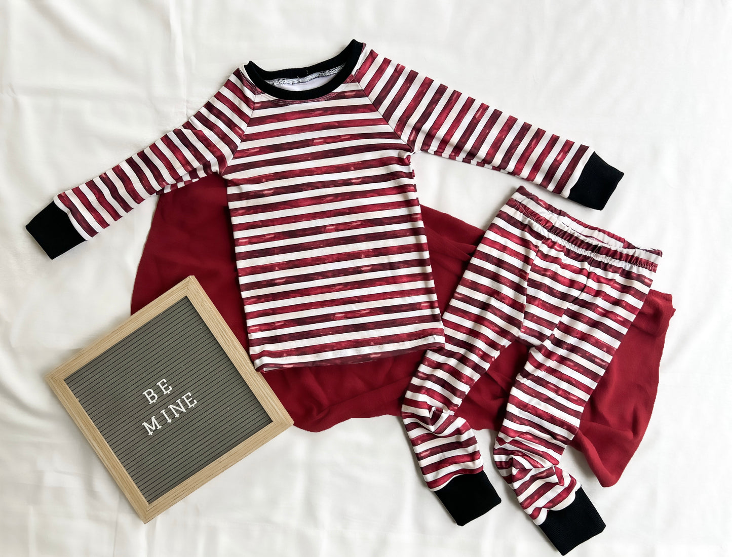 4T Vintage Striped Raglan + PJ Pants