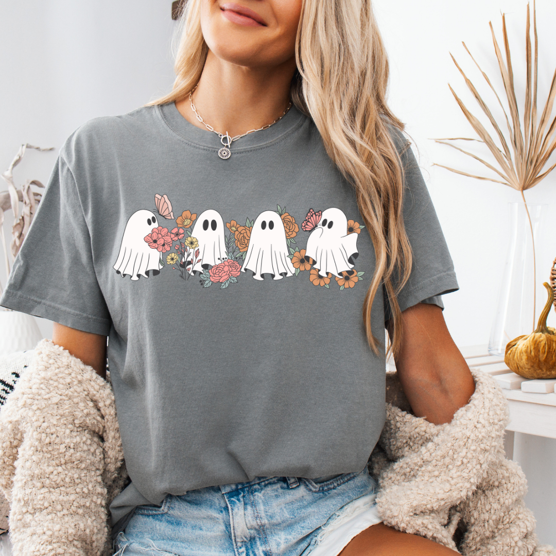 Boho Ghosts Short Sleeve Tee