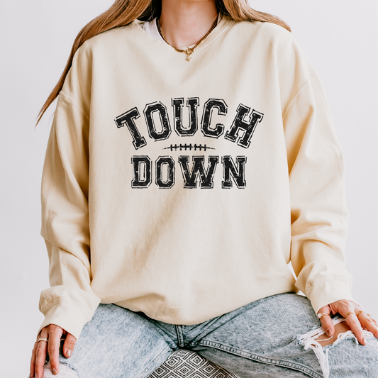 Touch Down Crewneck Sweatshirts (Adult Sizes SM-3XL)