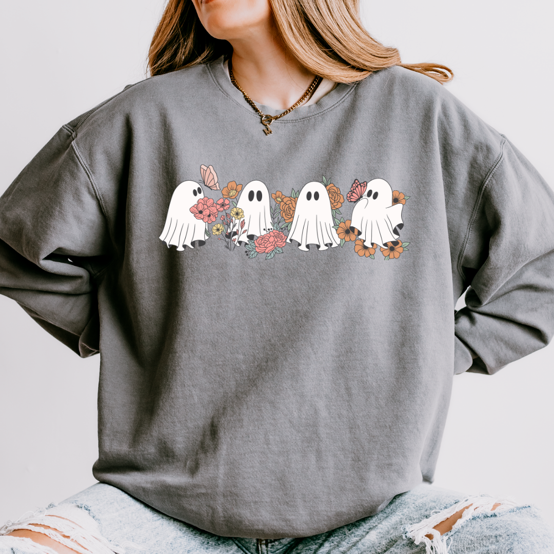 Boho Ghosts Long Sleeve Tee