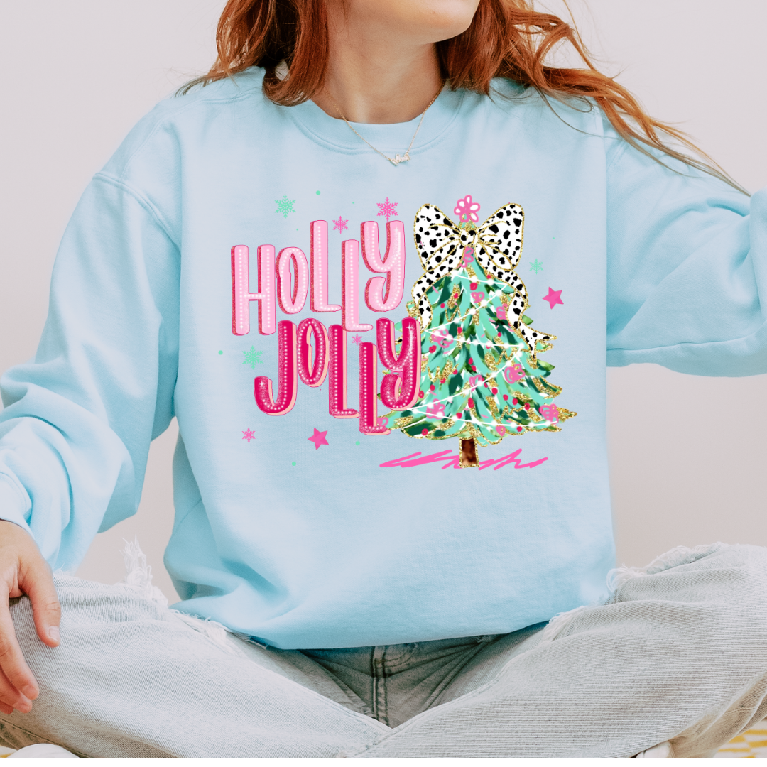 Holly Jolly Comfort Colors Crewneck Sweatshirt