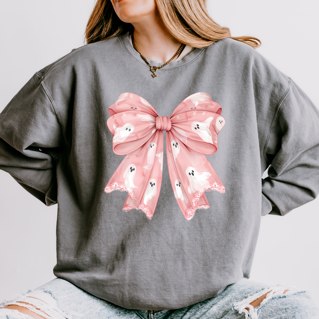 Pink Coquette Ghost Long Sleeve Tee