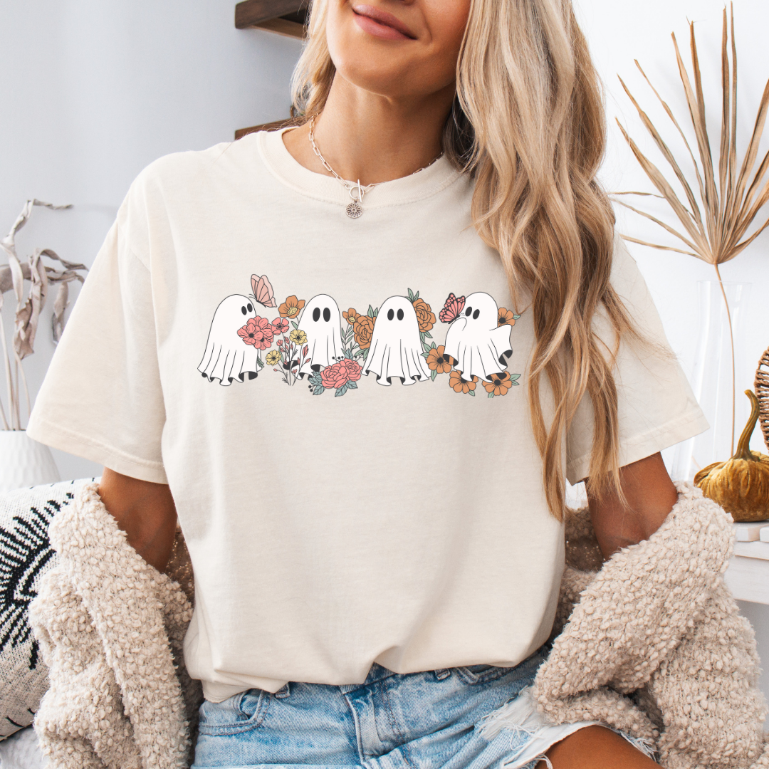 Boho Ghosts Short Sleeve Tee