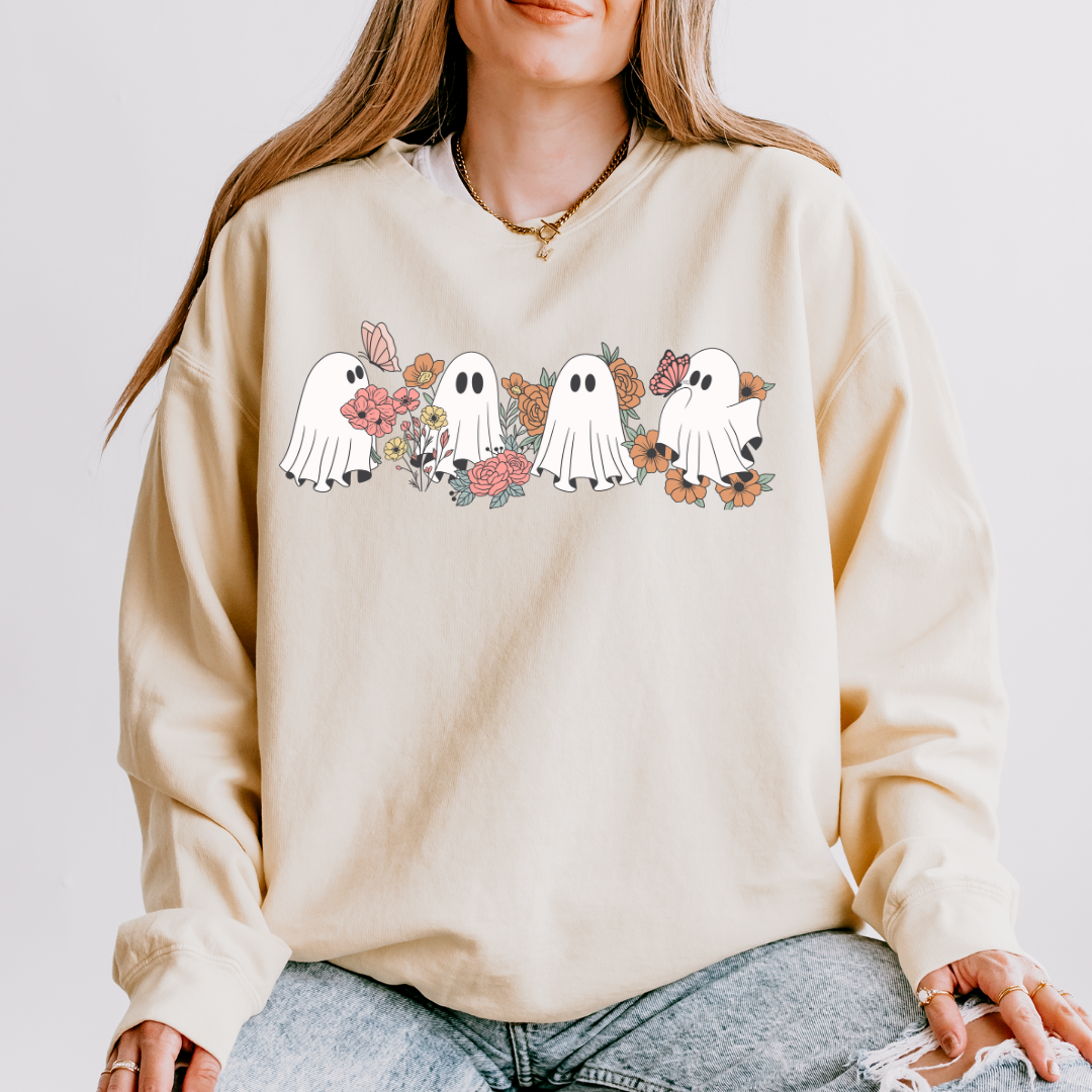 Boho Ghosts Long Sleeve Tee