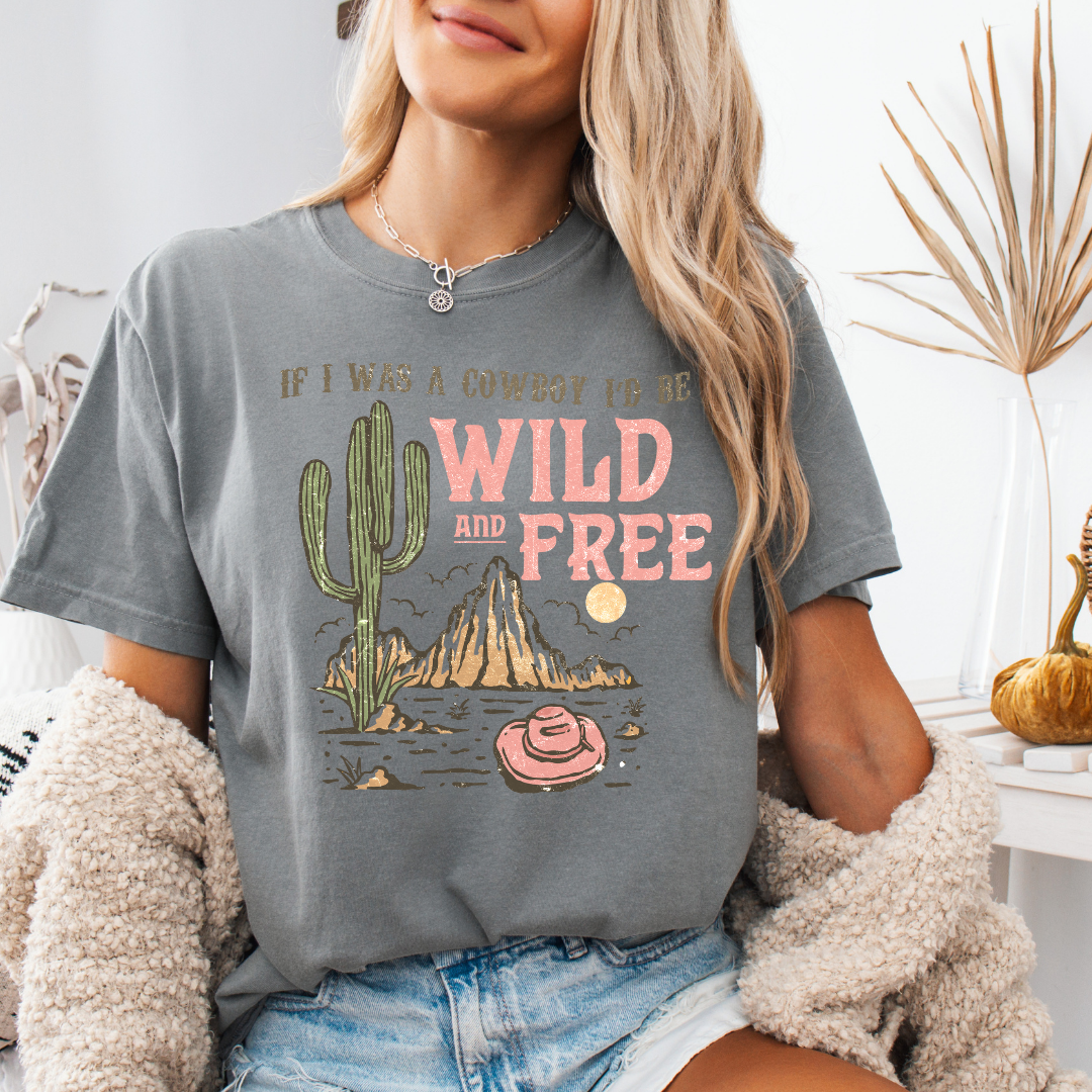 Wild and Free Adult Short Sleeve Tee