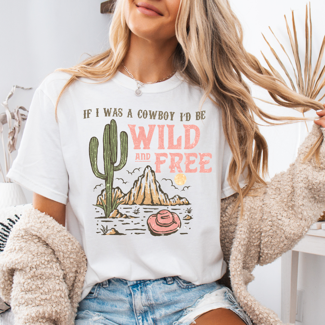 Wild and Free Adult Short Sleeve Tee