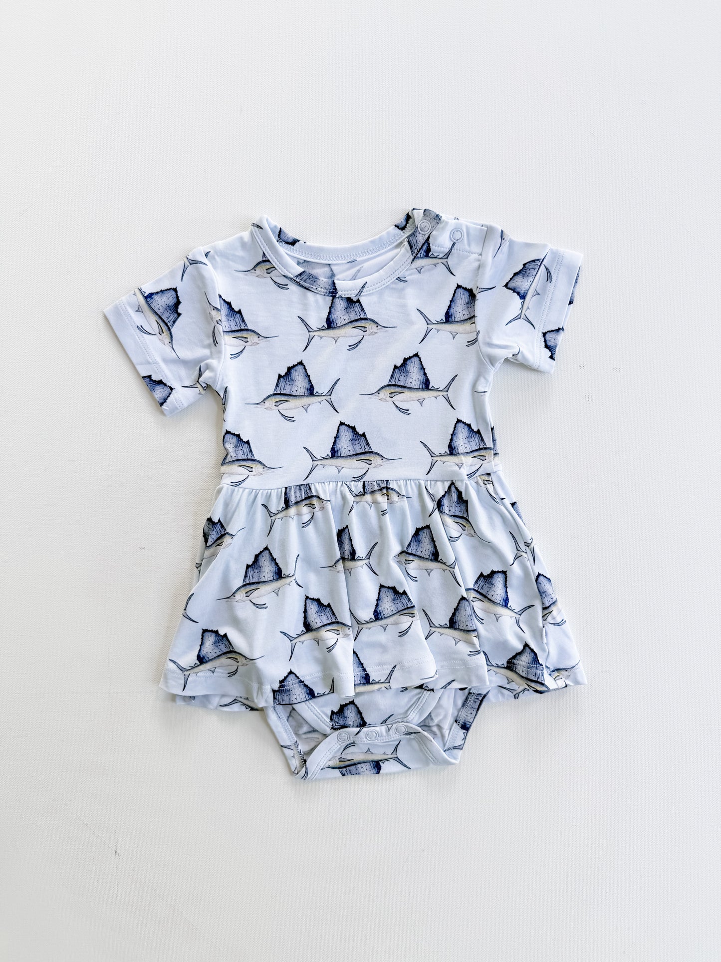 Sailfish Skirted Bodysuit (0/3M-18/24M)