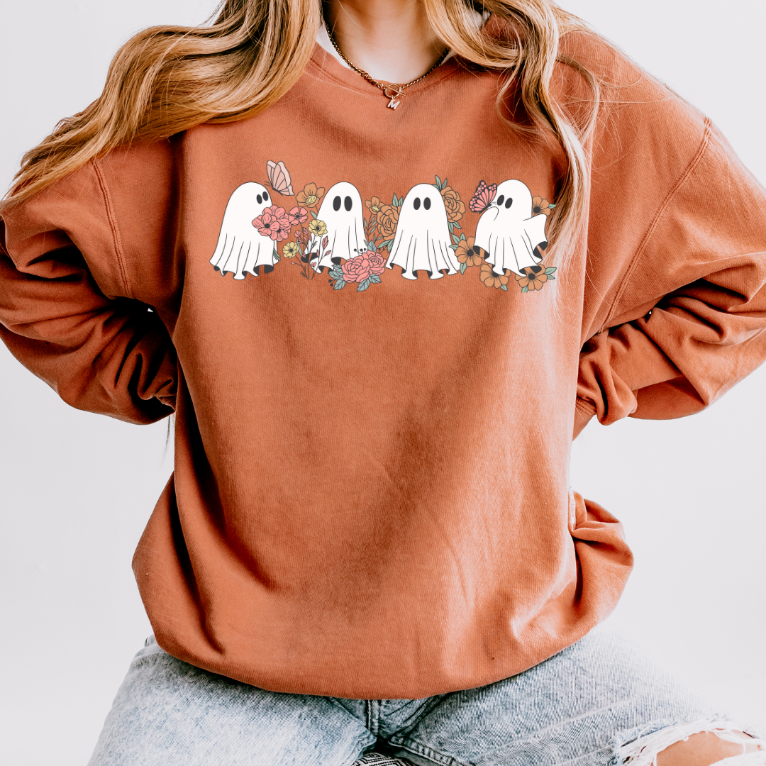 Boho Ghosts Long Sleeve Tee