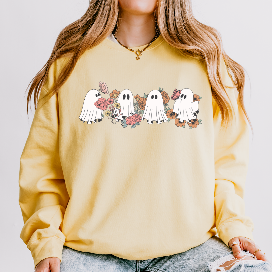 Boho Ghosts Long Sleeve Tee