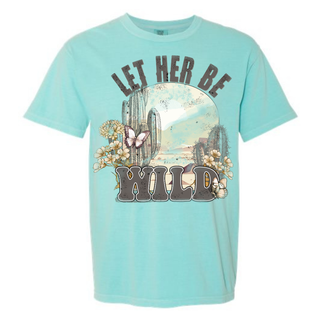 Let Her Be Wild Adult Short Sleeve Tee