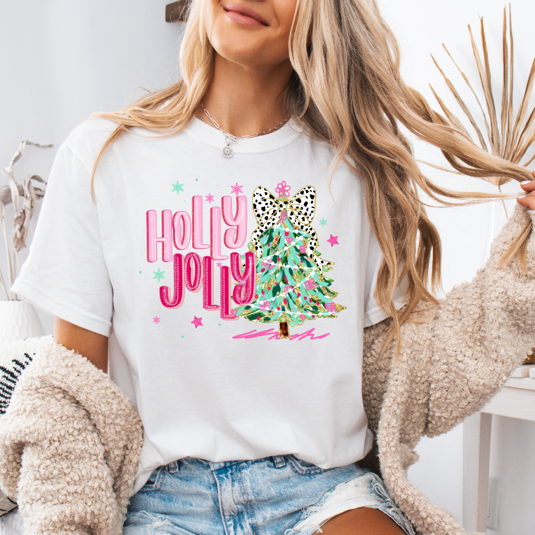 Holly Jolly Comfort Colors Short or Long Sleeve Tees