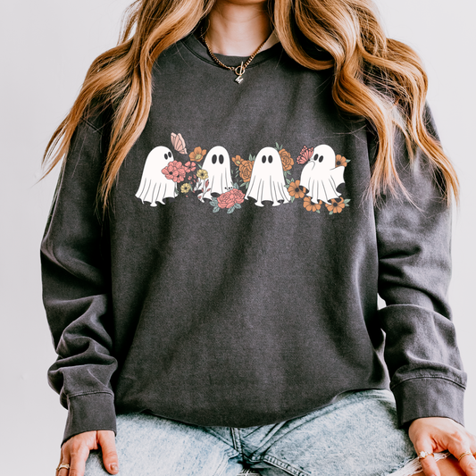 Boho Ghosts Long Sleeve Tee