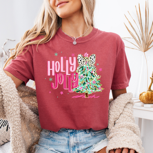 Holly Jolly Comfort Colors Short or Long Sleeve Tees