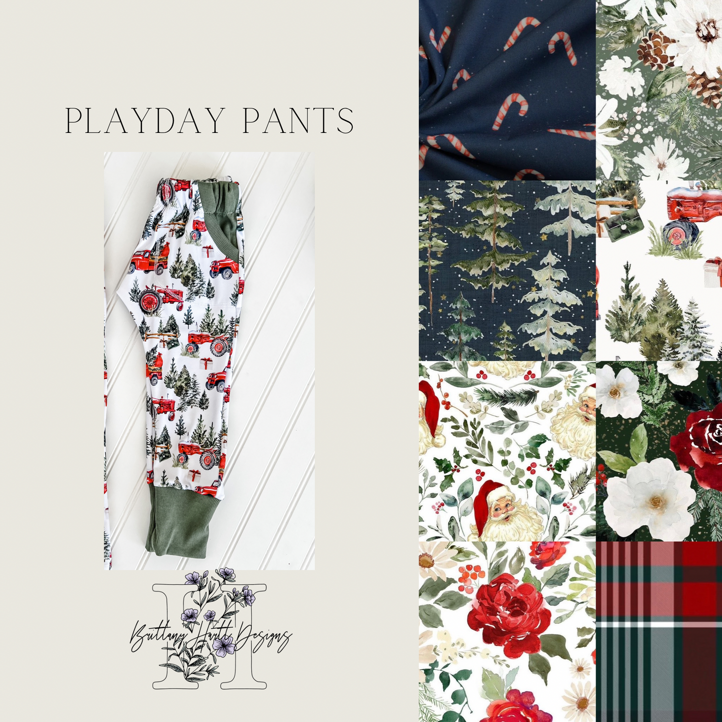 Christmas Play Day Pants (Sizes 0/3M-6/7)