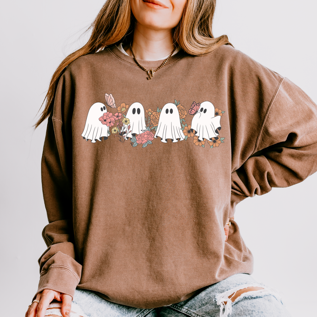 Boho Ghosts Long Sleeve Tee