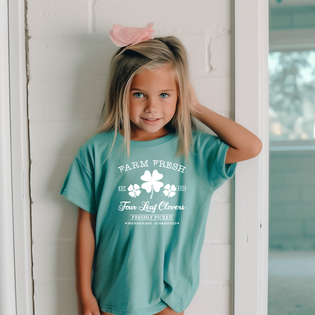 Farm Fresh Clovers Youth Short Sleeve Tee