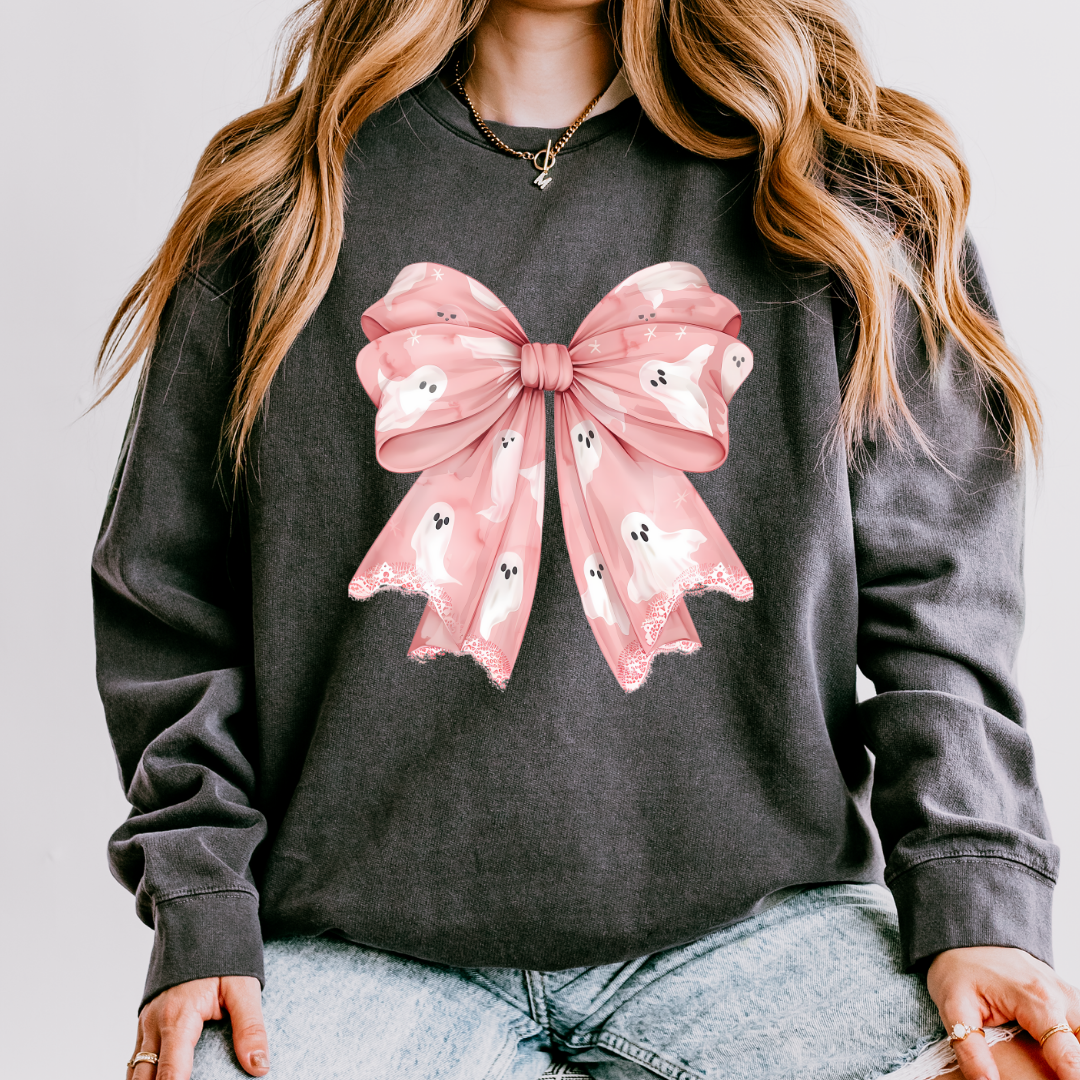 Pink Coquette Ghost Long Sleeve Tee