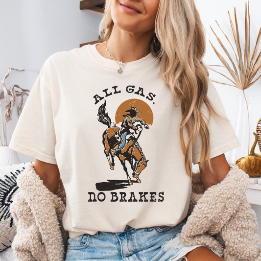 All Gas No Breaks Adult Short Sleeve Tee