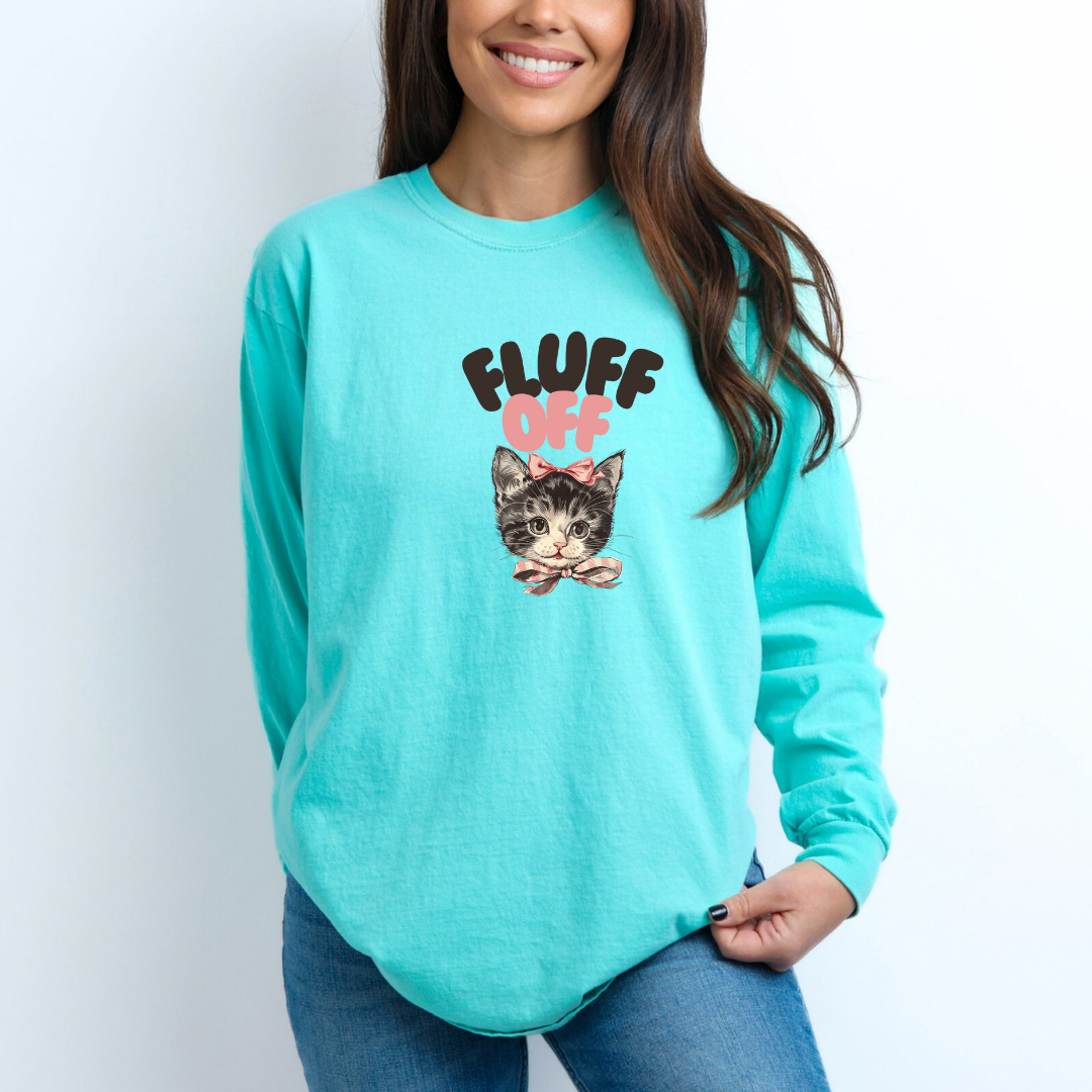 Fluff Off Long Sleeve Tee