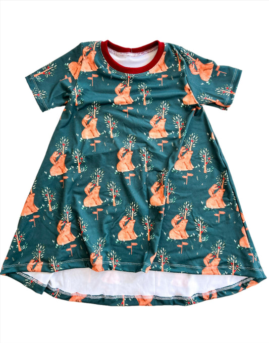 RTS Orchard T-Shirt Dress (Size 3/4T or 4/5T)
