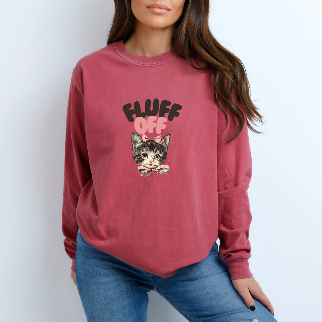 Fluff Off Long Sleeve Tee