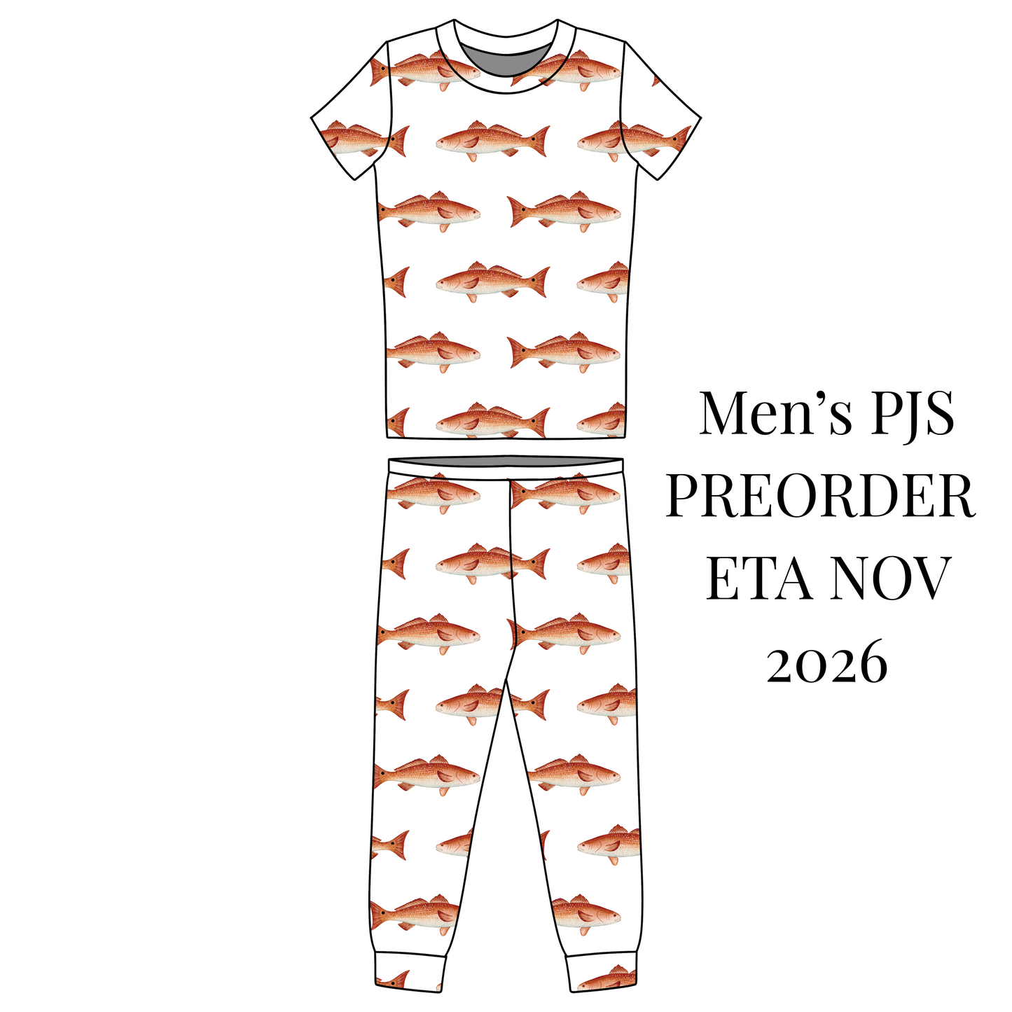 Redfish Men's Short Sleeve + Pants PREORDER *SHIPS NOVEMBER 2026*