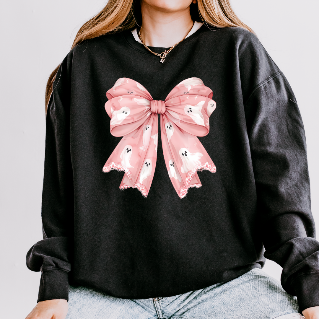 Pink Coquette Ghost Long Sleeve Tee