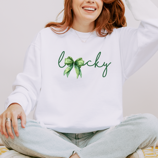 Lucky Bow Adult Crewneck Sweatshirt