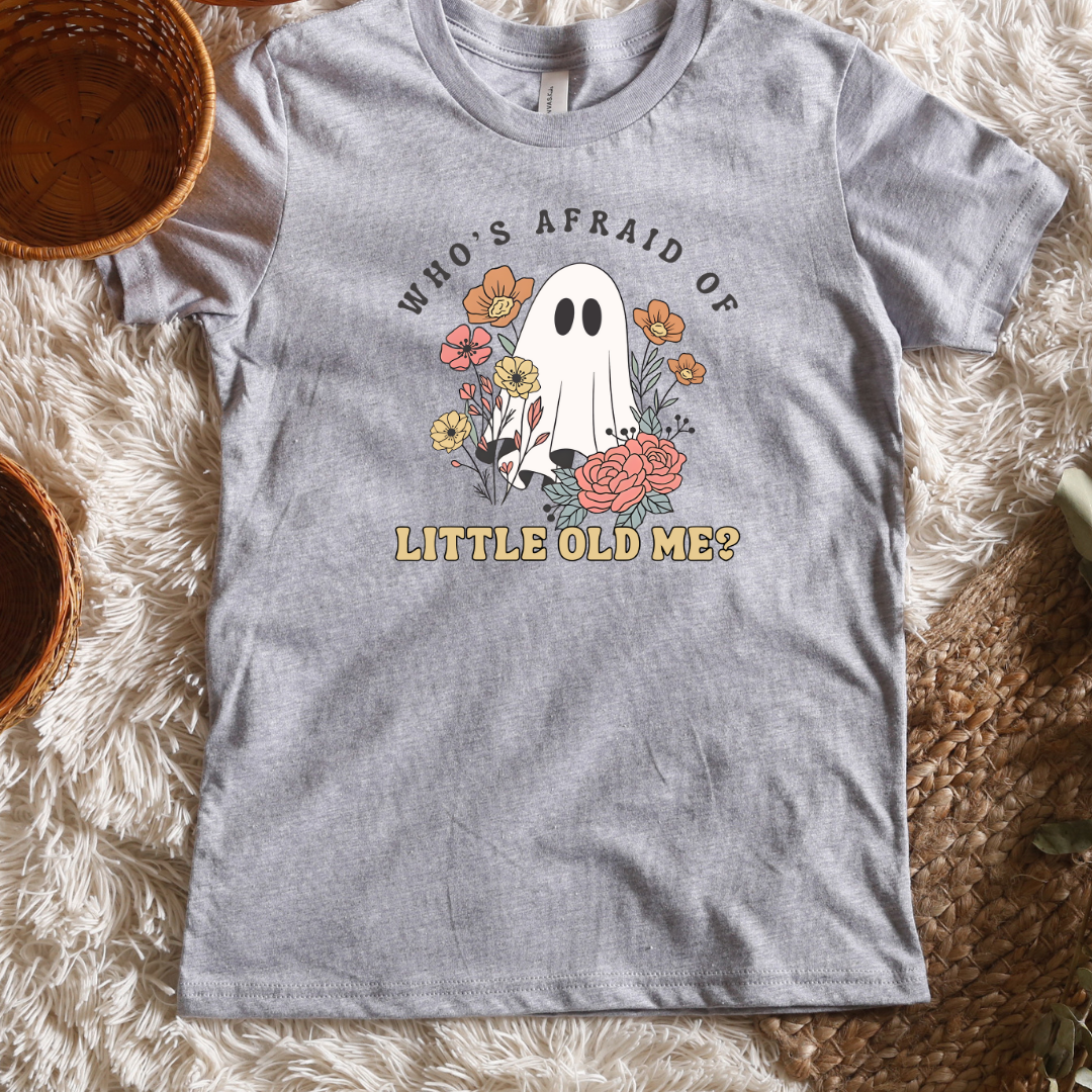 Floral Ghost Short/ Long Tees (Toddler/ Youth Sizes)