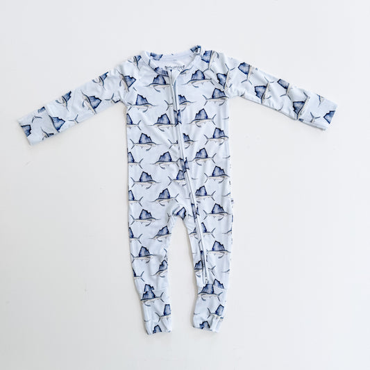 Sailfish Sleepers with Fold Over Cuffs (0/3M-18/24M)