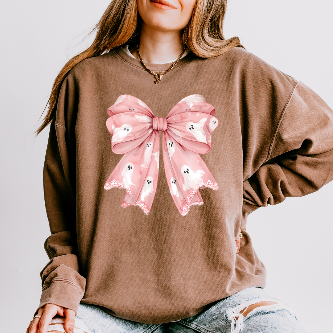 Pink Coquette Ghost Long Sleeve Tee