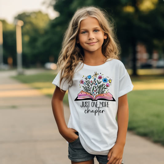 Just One More Chapter Youth Tees