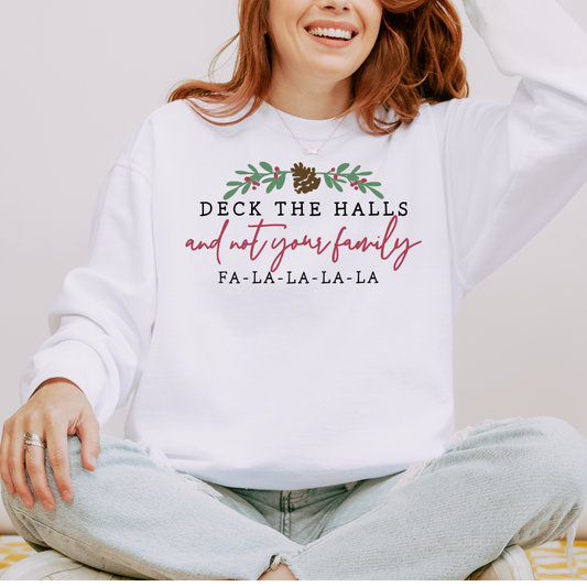 Deck the Halls Comfort Colors Crewneck Sweatshirt