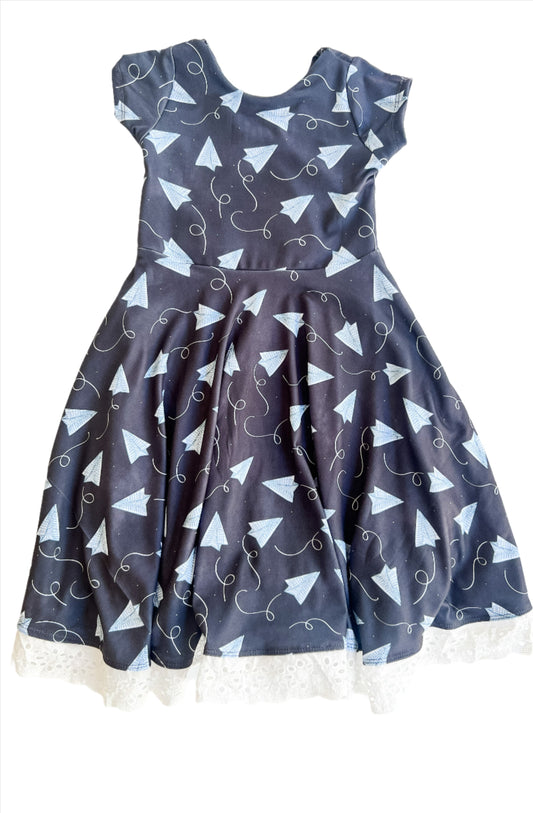 Paper Airplanes Sweetheart Dress or Peplum