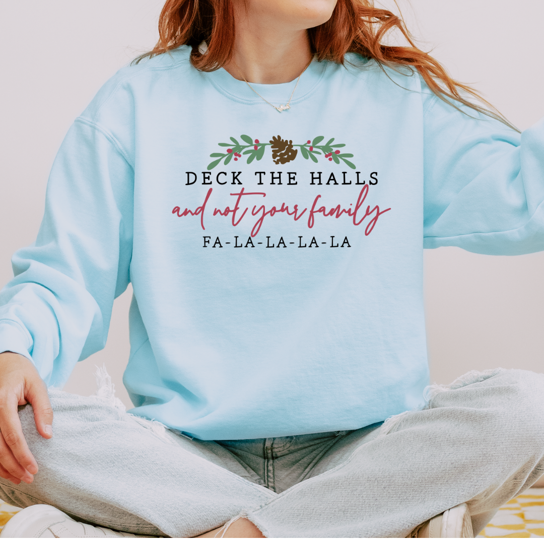 Deck the Halls Comfort Colors Crewneck Sweatshirt