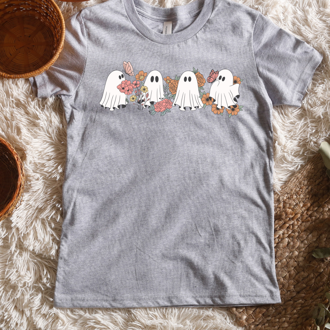 Boho Ghosts Short/ Long Sleeve Tees (Toddler/ Youth Sizes)