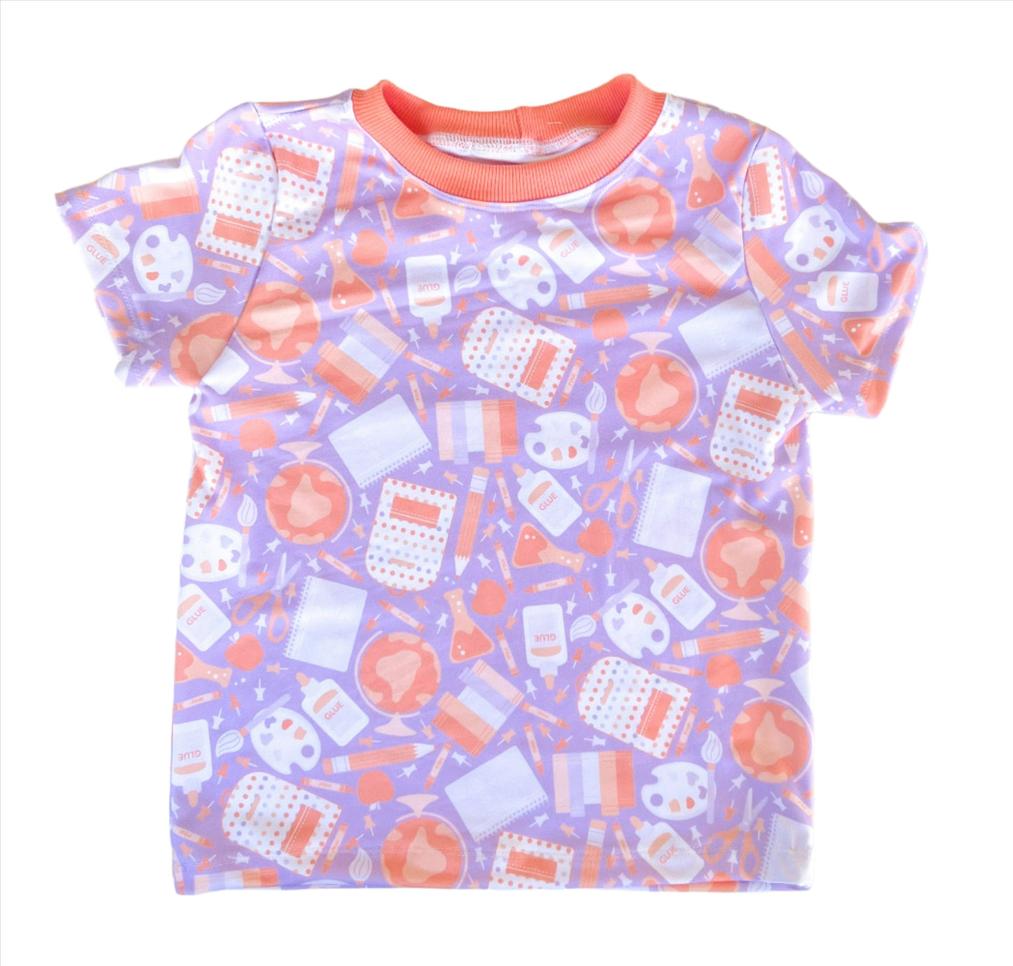 RTS Goodnight Fox Lavender School 5T Basic Tee