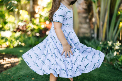 little girl twirling in the tarpon seaside dress