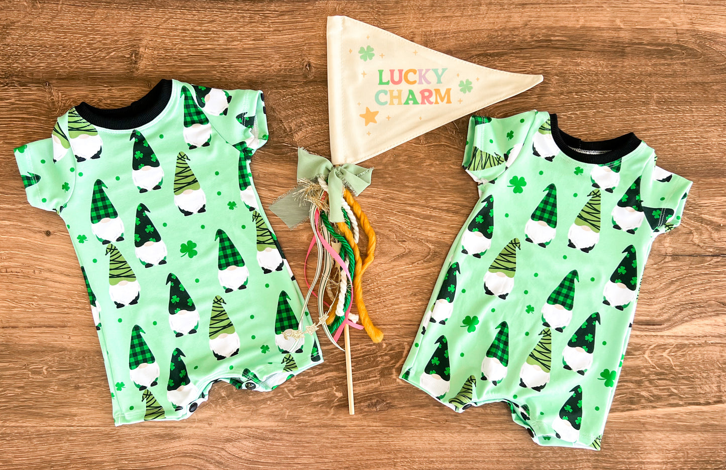 St. Patrick's Day Rompers