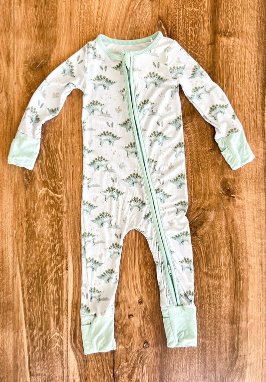 Dinosaur Dreams Bamboo Sleepers (Sizes 0/3M-18/24)